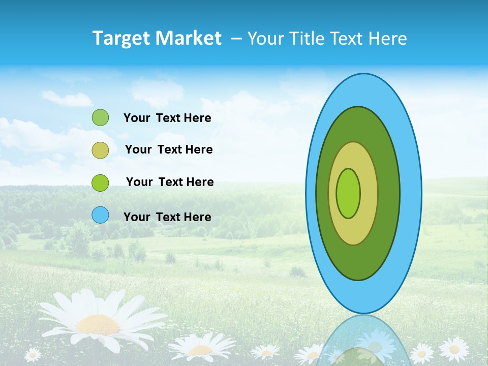 Cloud Floral Pasture PowerPoint Template