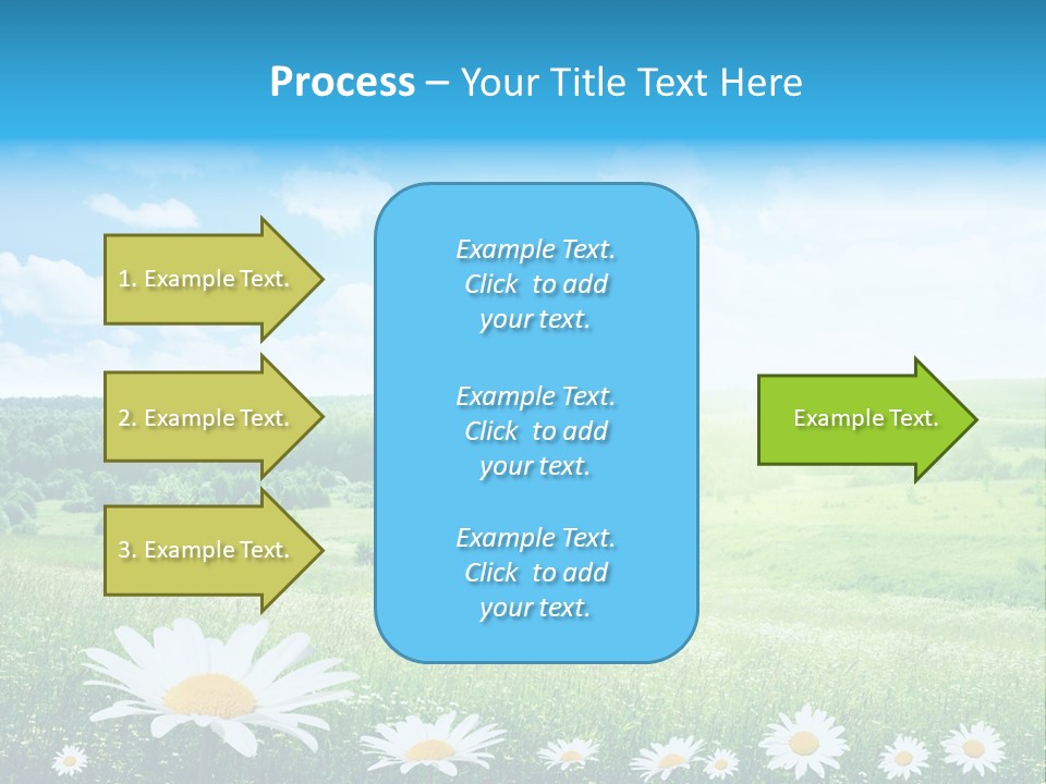 Cloud Floral Pasture PowerPoint Template