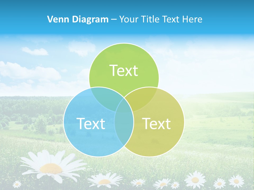 Cloud Floral Pasture PowerPoint Template