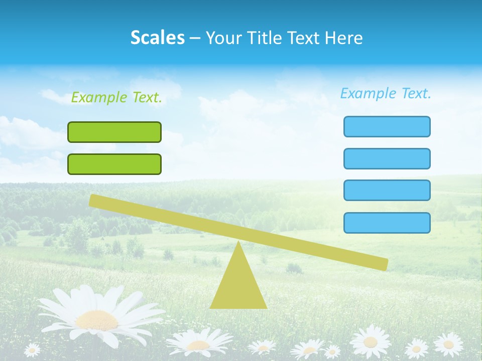 Cloud Floral Pasture PowerPoint Template