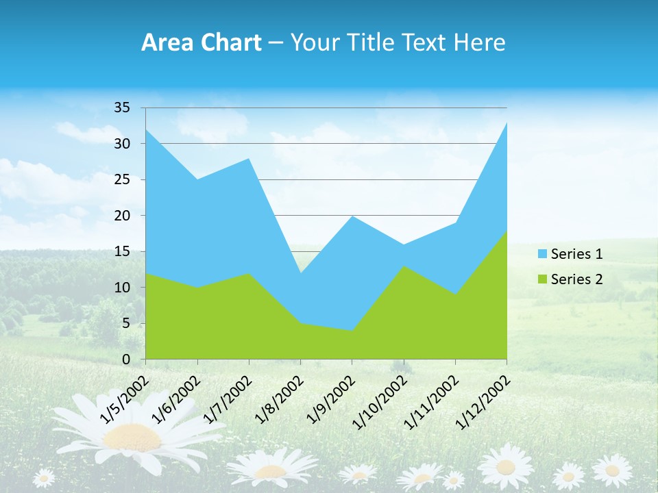 Cloud Floral Pasture PowerPoint Template
