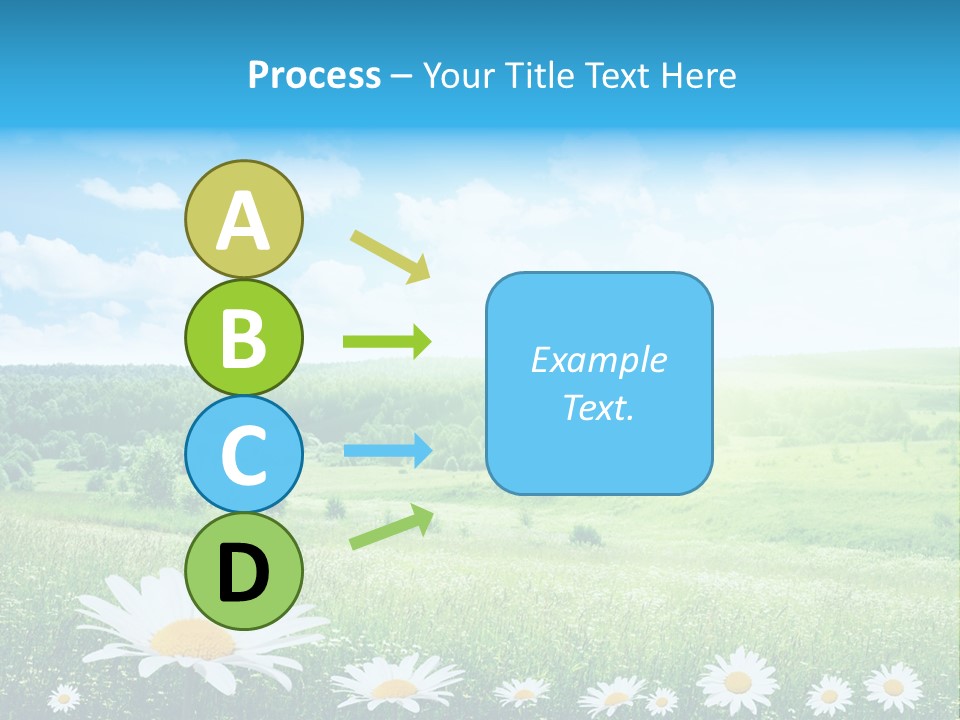 Cloud Floral Pasture PowerPoint Template