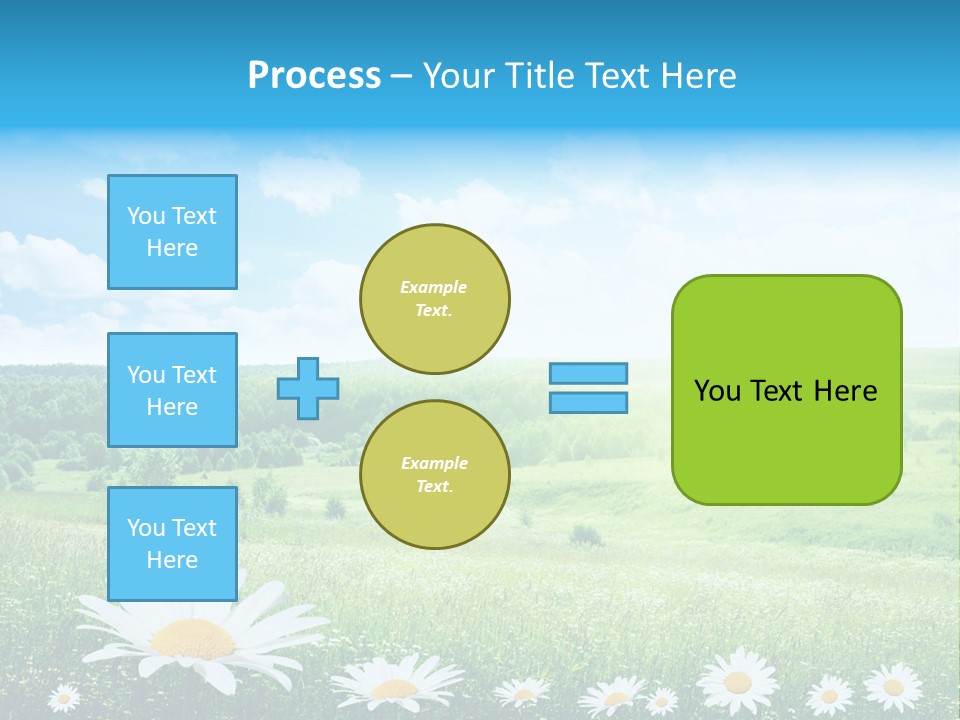 Cloud Floral Pasture PowerPoint Template