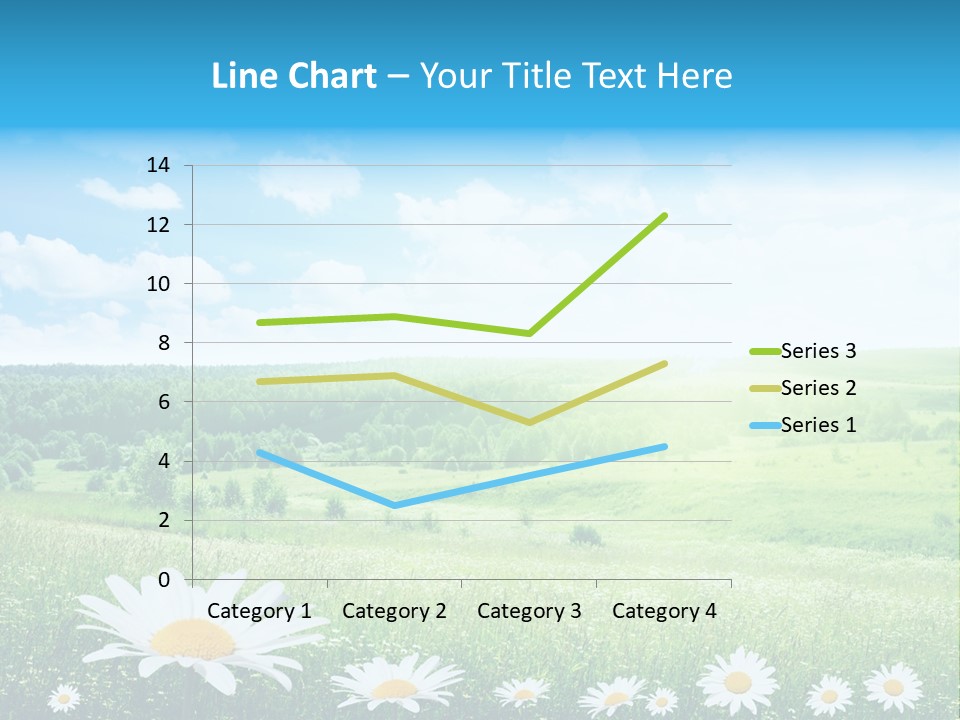 Cloud Floral Pasture PowerPoint Template