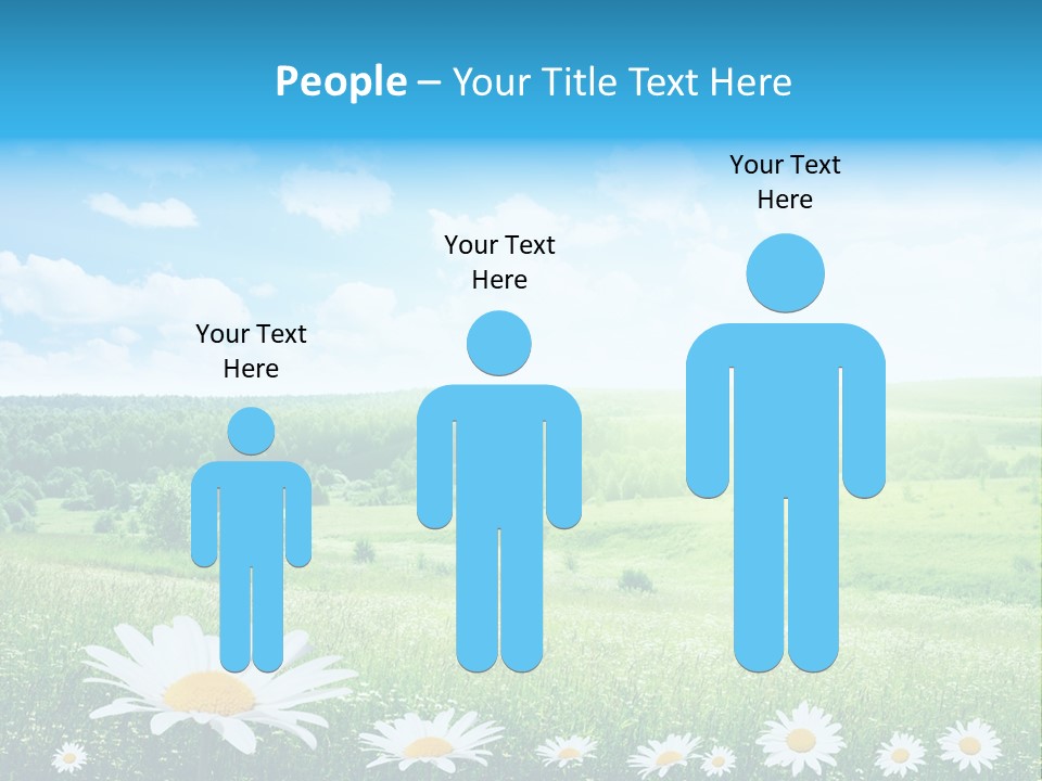 Cloud Floral Pasture PowerPoint Template