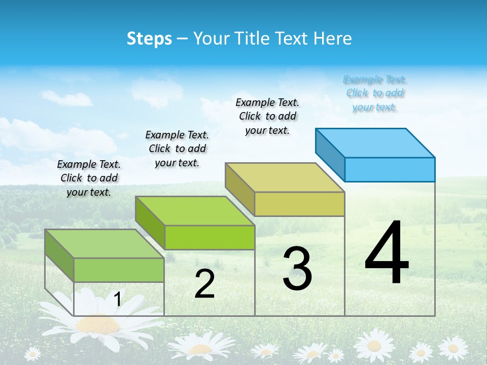 Cloud Floral Pasture PowerPoint Template