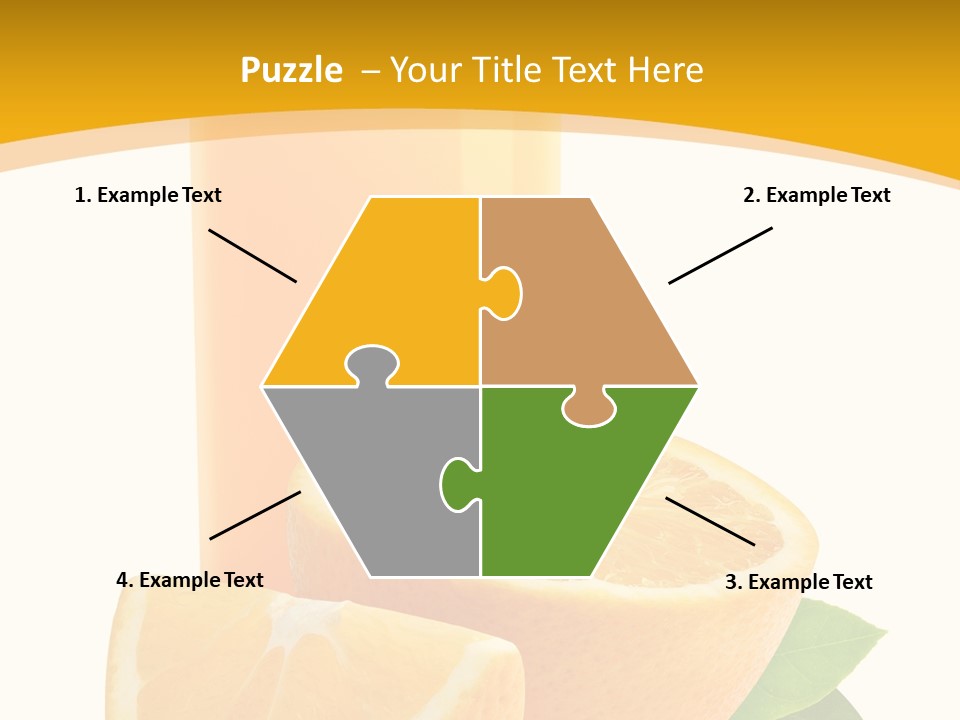 Half Cut Close Up PowerPoint Template