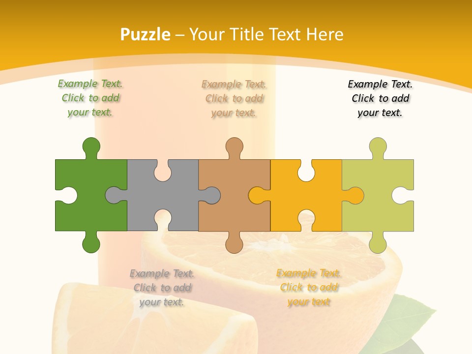 Half Cut Close Up PowerPoint Template