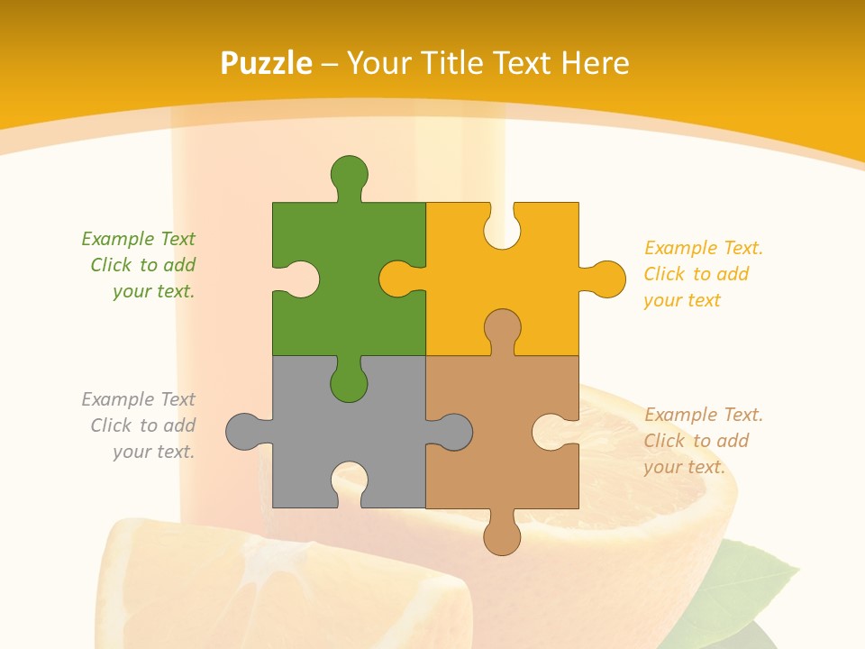 Half Cut Close Up PowerPoint Template