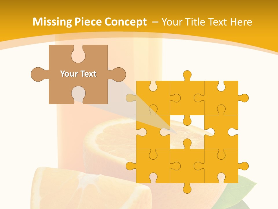 Half Cut Close Up PowerPoint Template