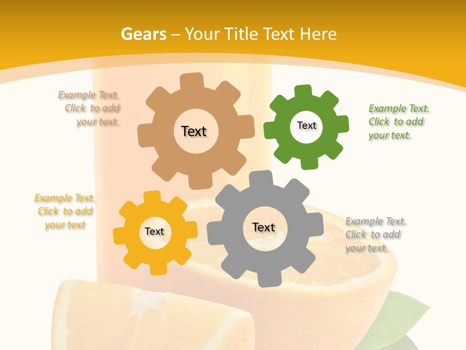 Half Cut Close Up PowerPoint Template