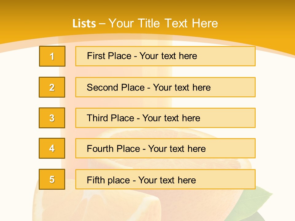 Half Cut Close Up PowerPoint Template