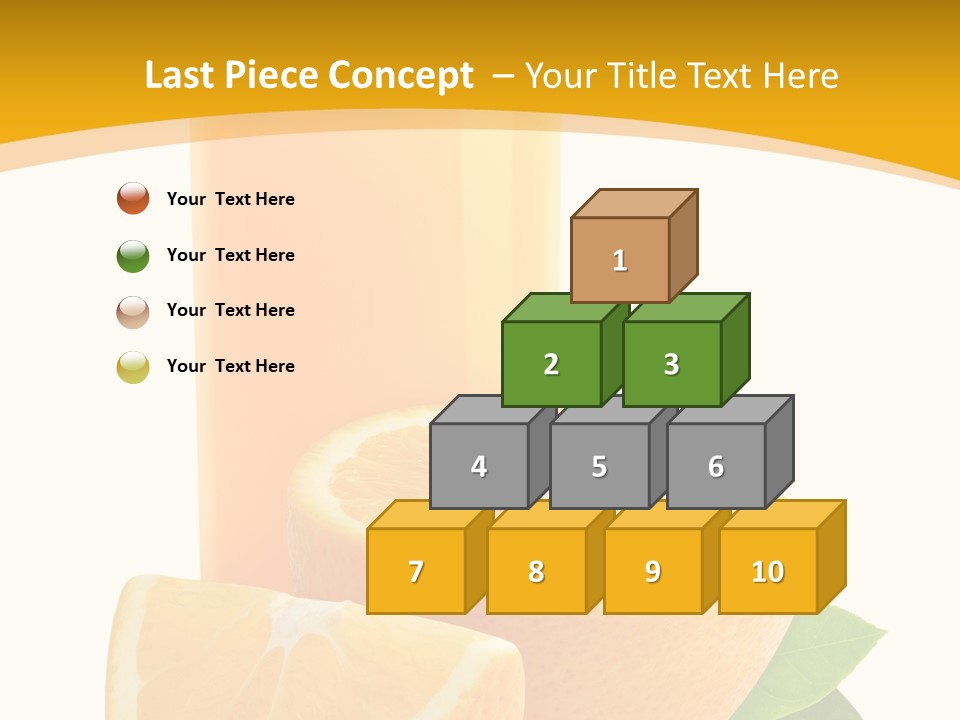 Half Cut Close Up PowerPoint Template