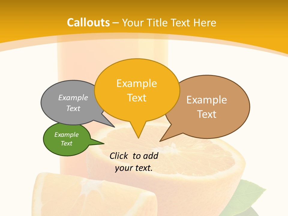 Half Cut Close Up PowerPoint Template