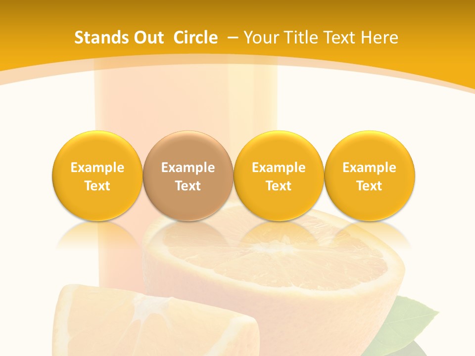Half Cut Close Up PowerPoint Template