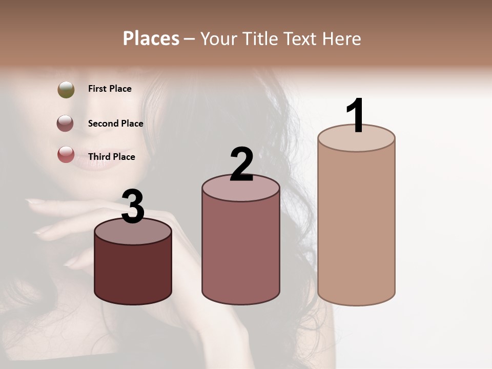 Cosmetic Young Woman PowerPoint Template