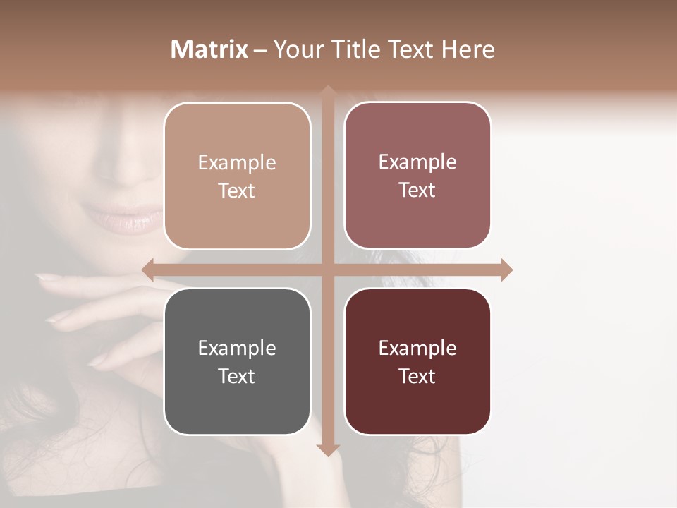 Cosmetic Young Woman PowerPoint Template