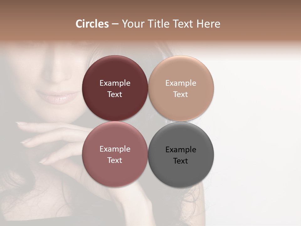 Cosmetic Young Woman PowerPoint Template