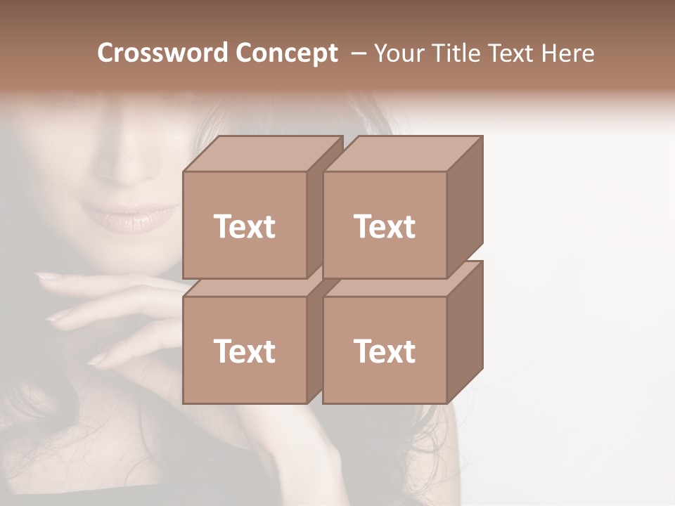 Cosmetic Young Woman PowerPoint Template