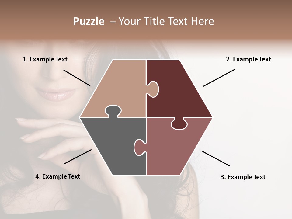 Cosmetic Young Woman PowerPoint Template