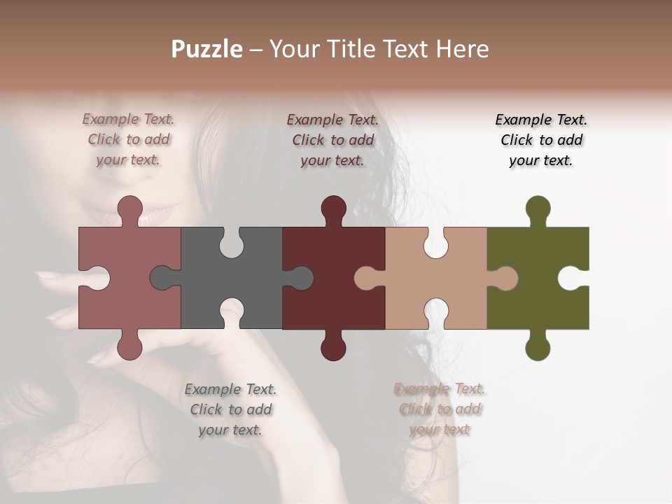 Cosmetic Young Woman PowerPoint Template