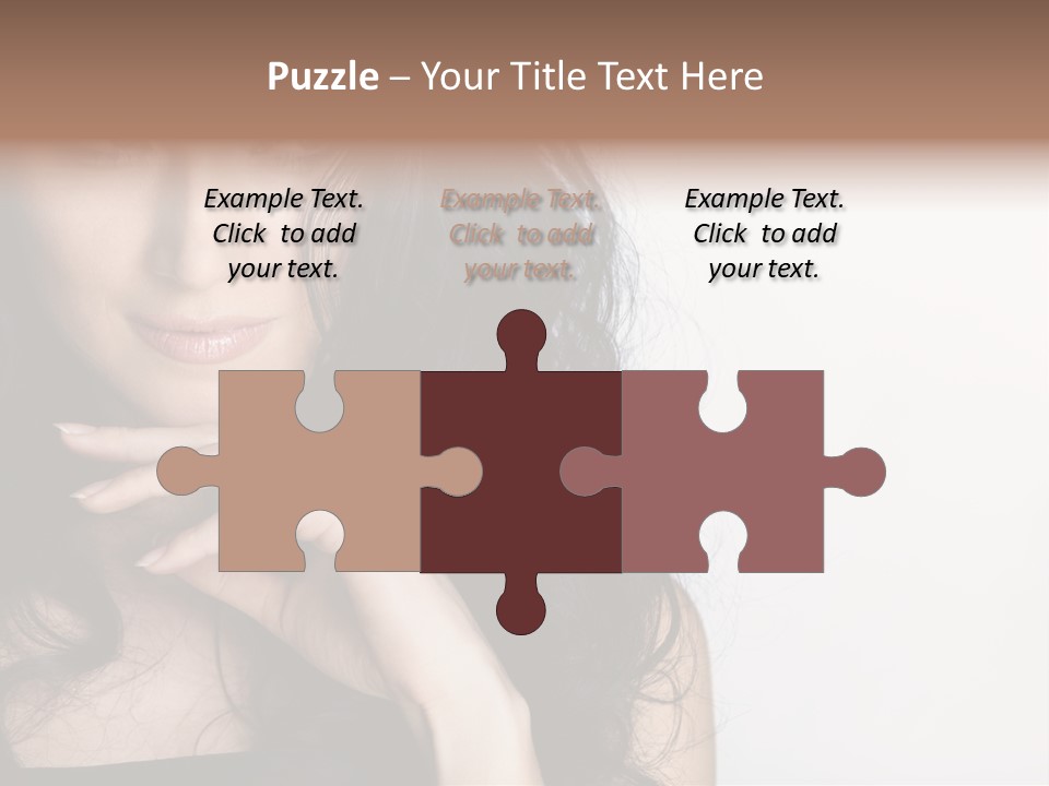 Cosmetic Young Woman PowerPoint Template