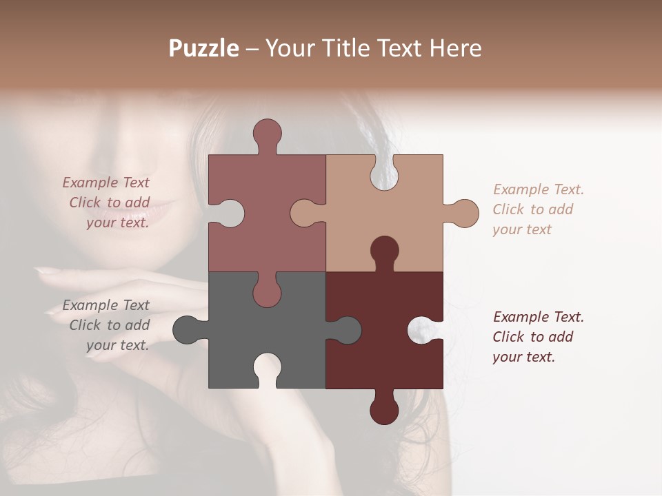 Cosmetic Young Woman PowerPoint Template