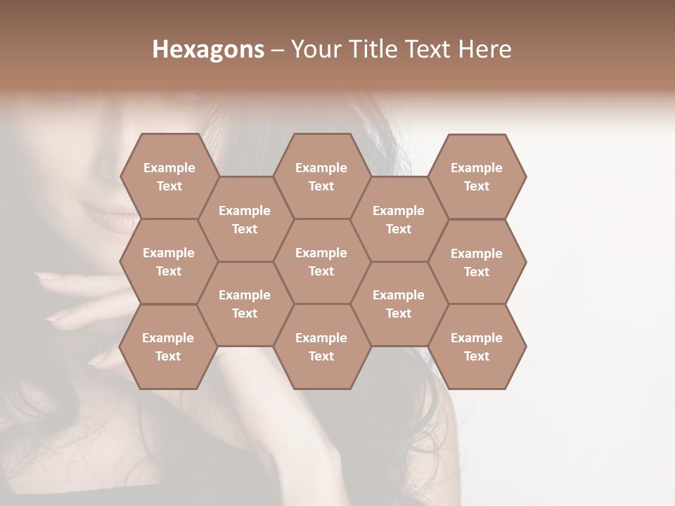 Cosmetic Young Woman PowerPoint Template