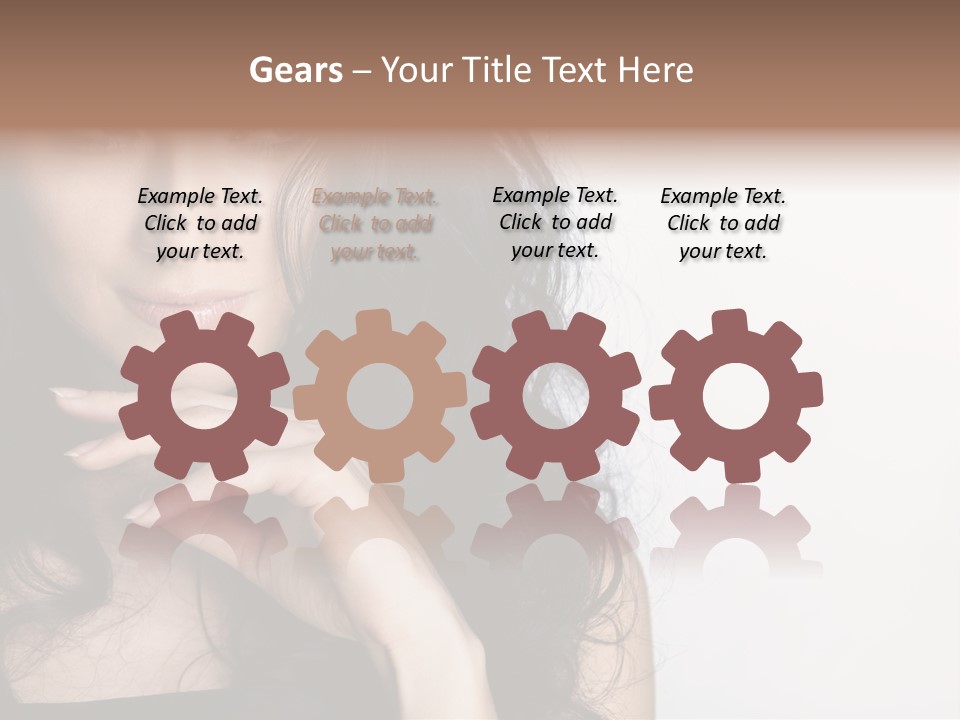 Cosmetic Young Woman PowerPoint Template