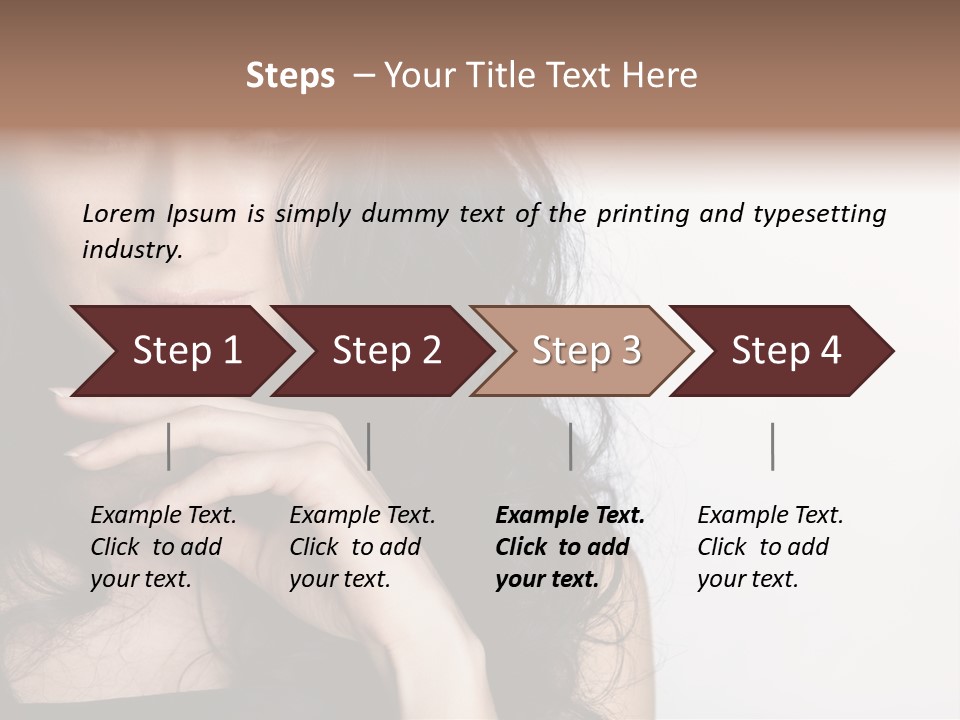 Cosmetic Young Woman PowerPoint Template