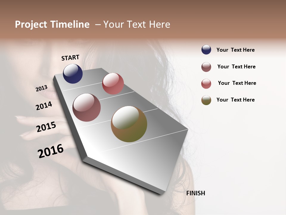 Cosmetic Young Woman PowerPoint Template
