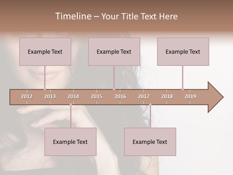 Cosmetic Young Woman PowerPoint Template