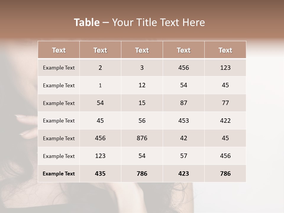 Cosmetic Young Woman PowerPoint Template