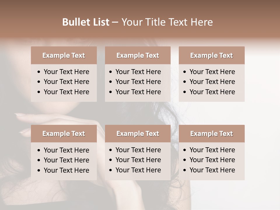 Cosmetic Young Woman PowerPoint Template