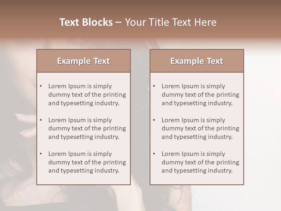 Cosmetic Young Woman PowerPoint Template