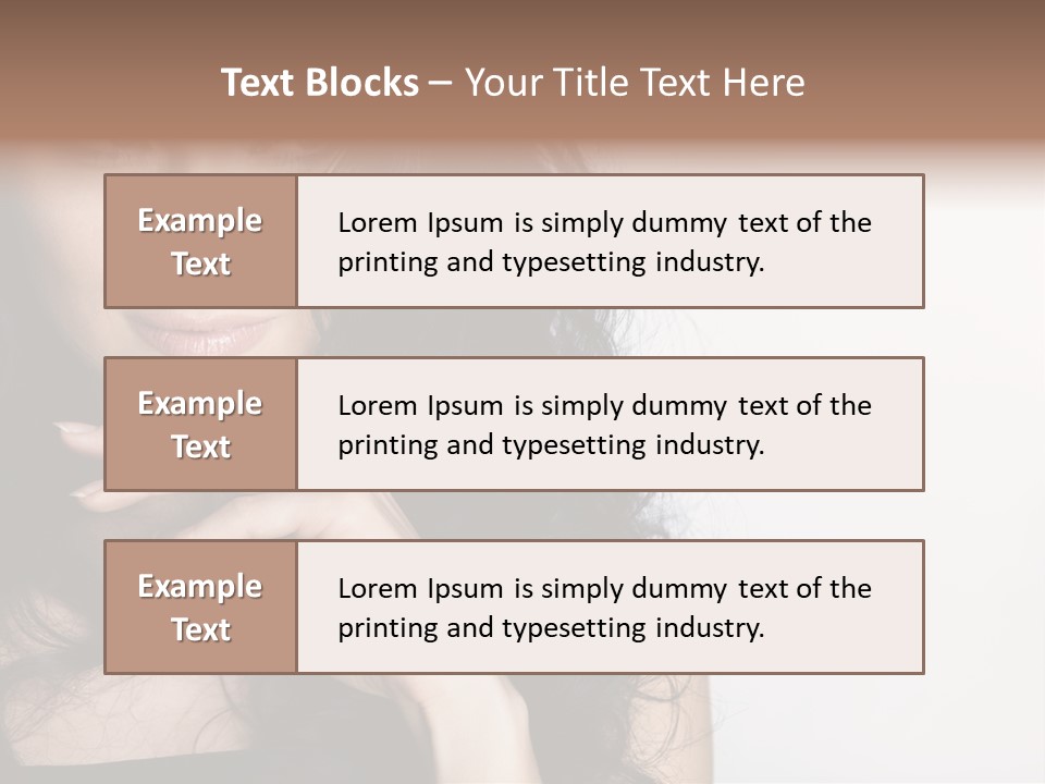 Cosmetic Young Woman PowerPoint Template