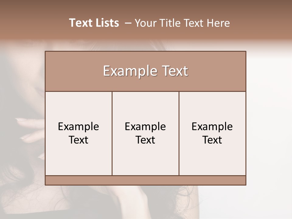 Cosmetic Young Woman PowerPoint Template