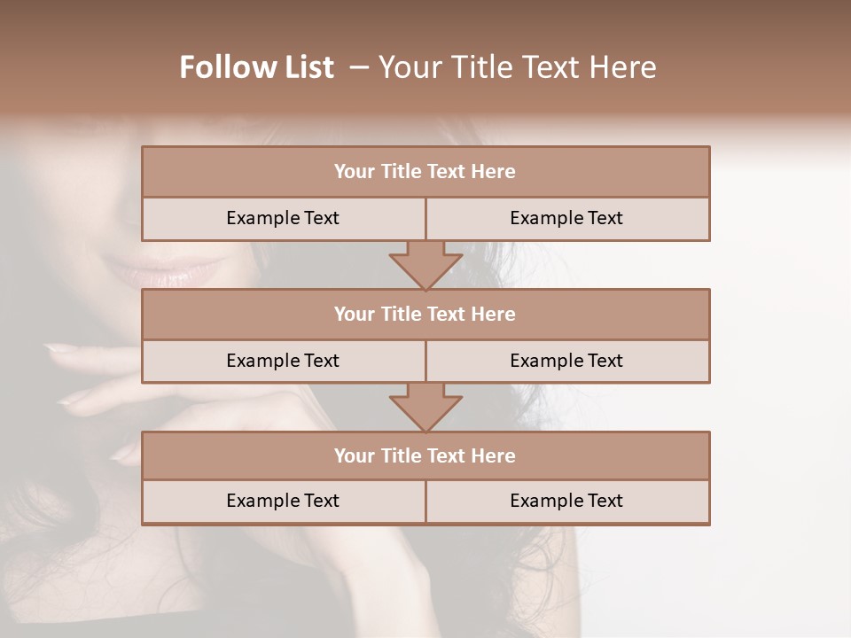 Cosmetic Young Woman PowerPoint Template