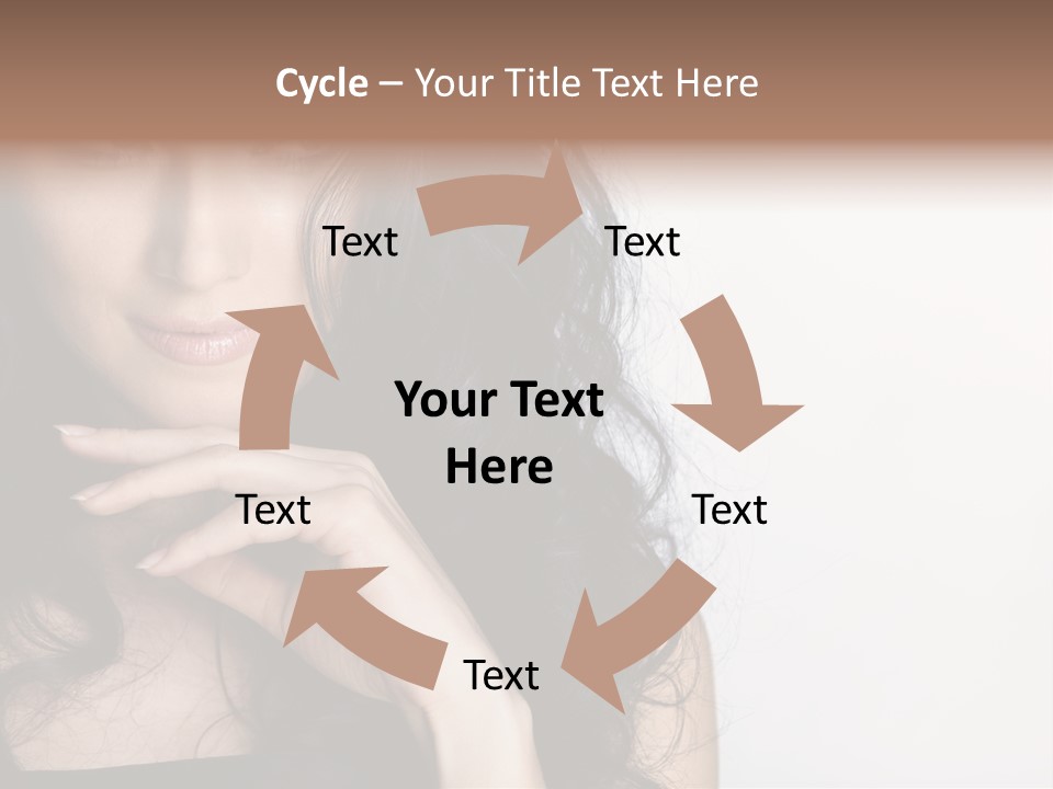 Cosmetic Young Woman PowerPoint Template