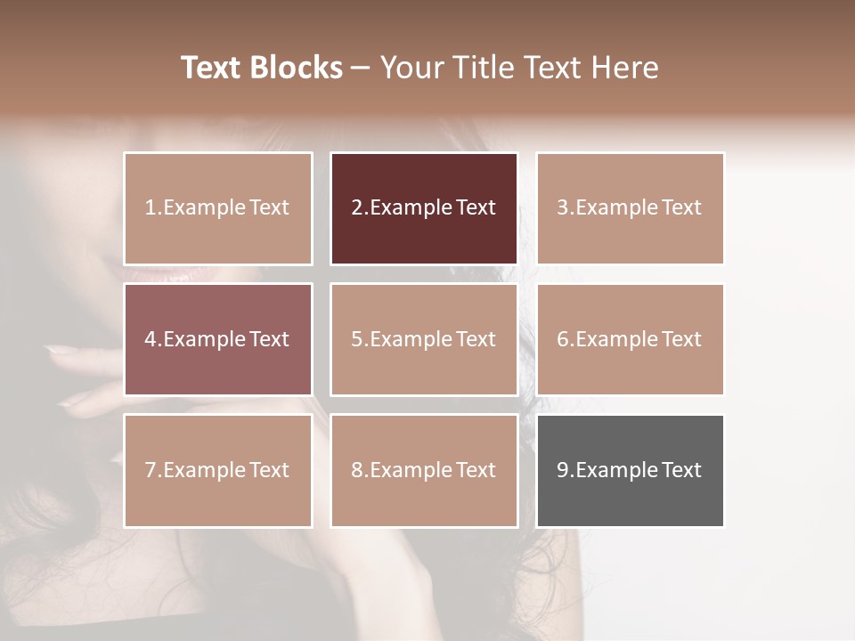 Cosmetic Young Woman PowerPoint Template