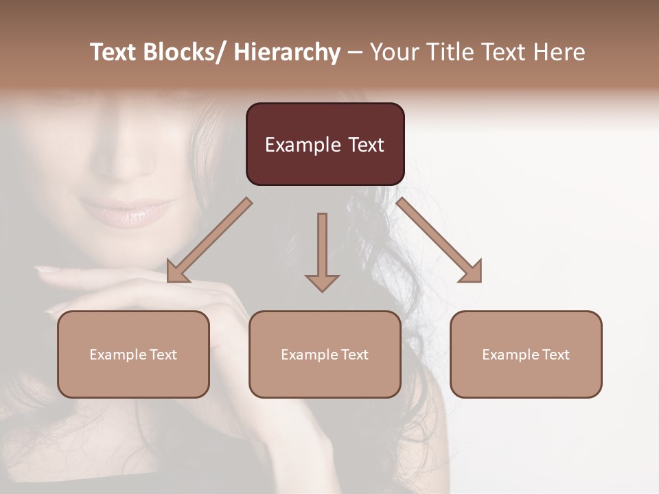 Cosmetic Young Woman PowerPoint Template