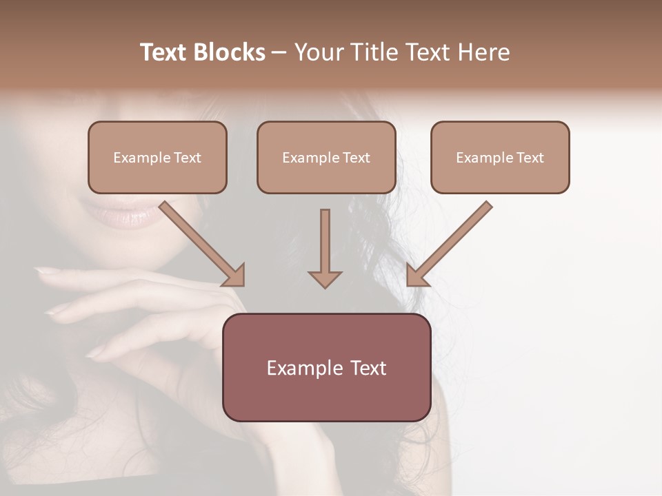 Cosmetic Young Woman PowerPoint Template