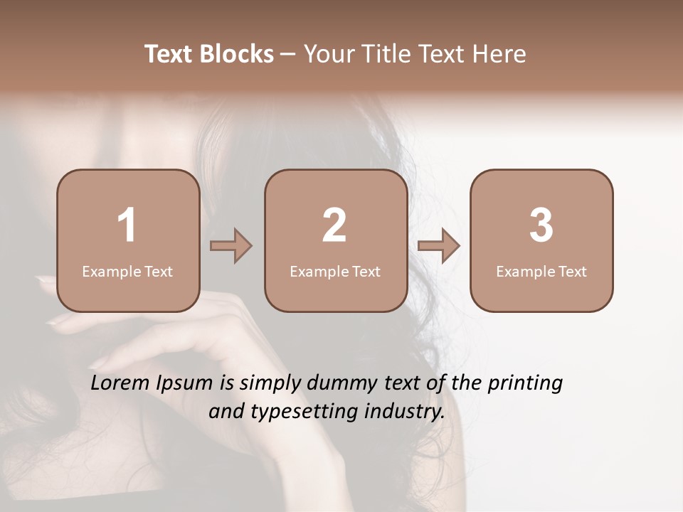 Cosmetic Young Woman PowerPoint Template