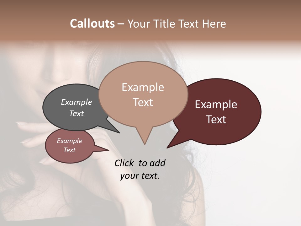 Cosmetic Young Woman PowerPoint Template