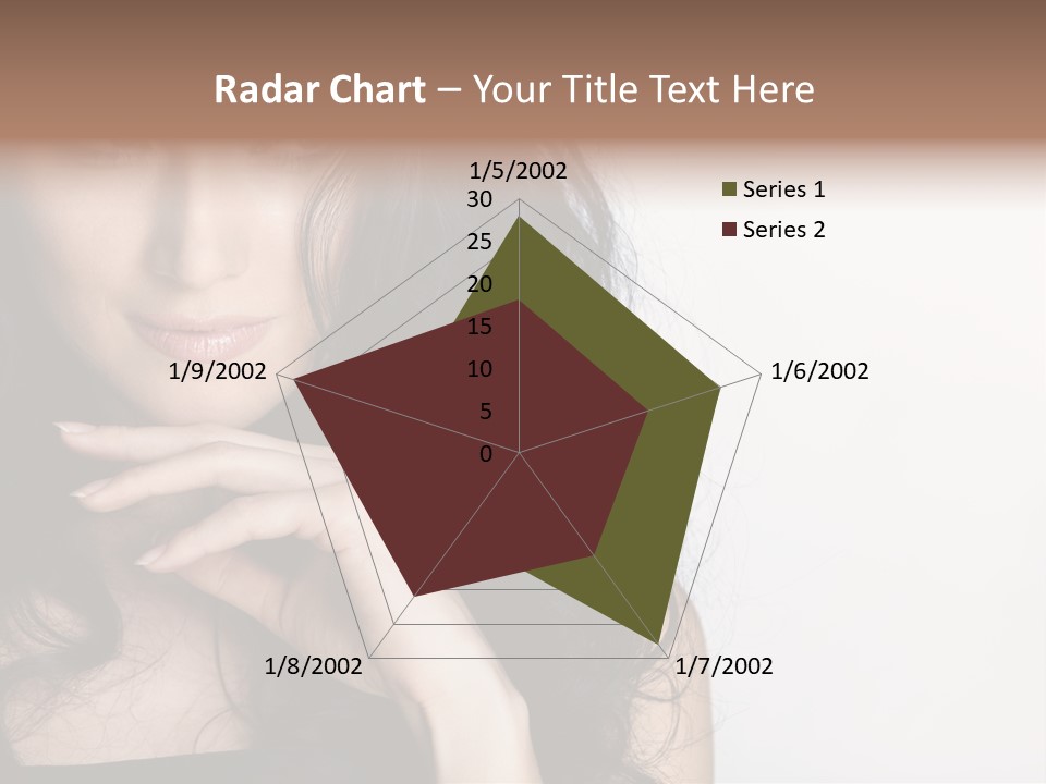 Cosmetic Young Woman PowerPoint Template