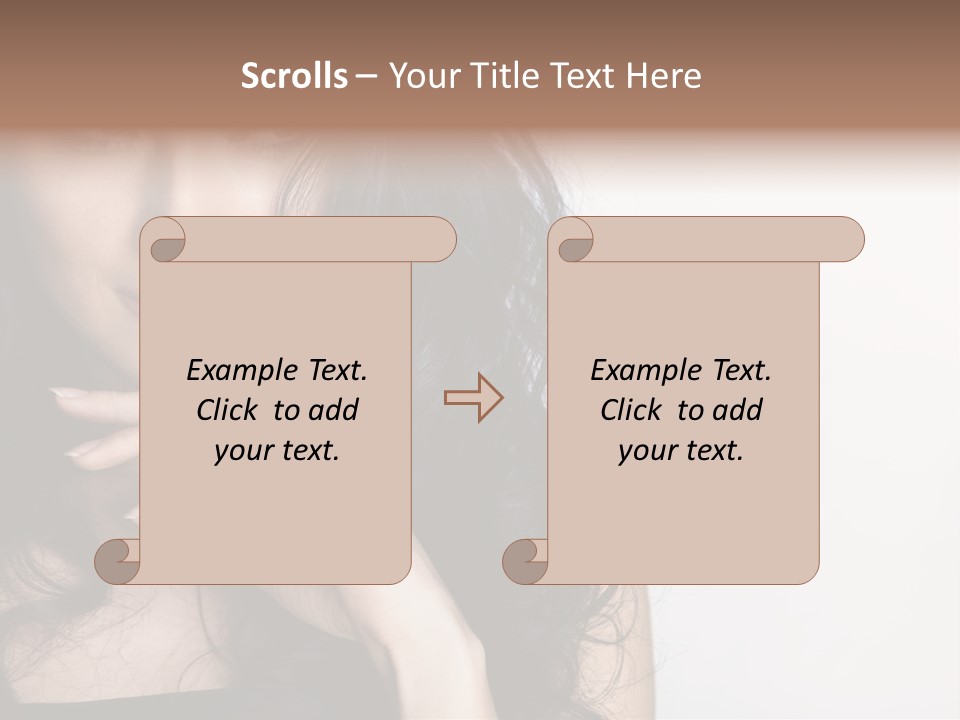 Cosmetic Young Woman PowerPoint Template