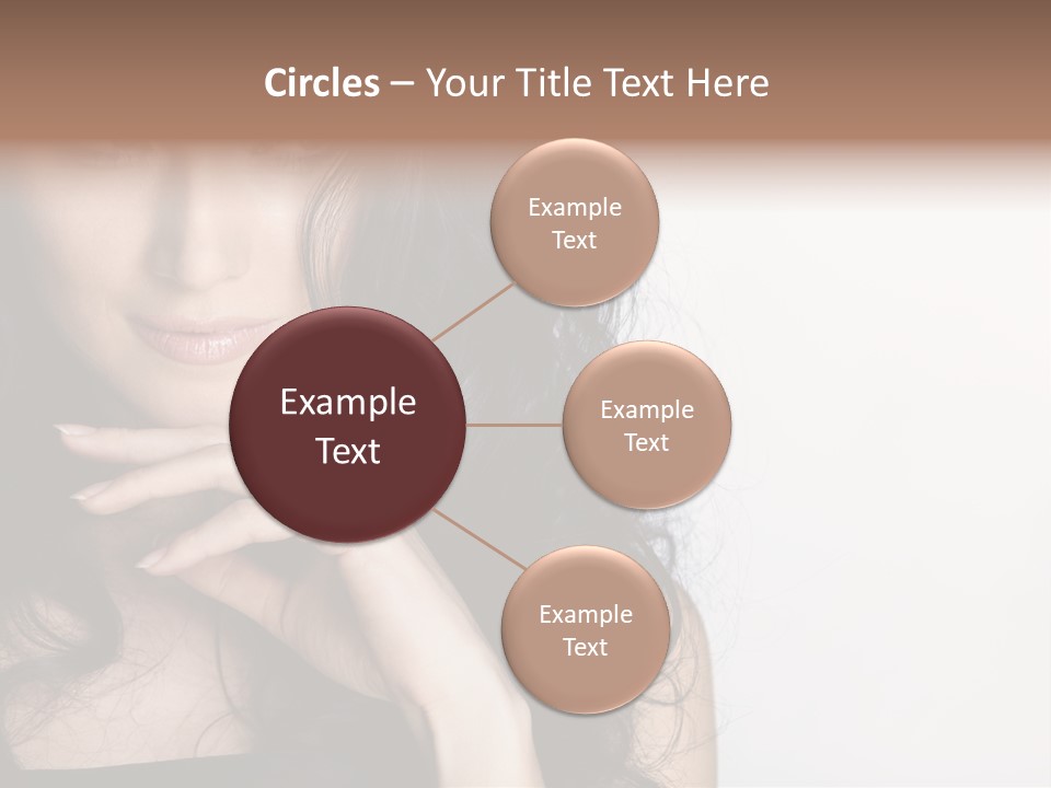 Cosmetic Young Woman PowerPoint Template