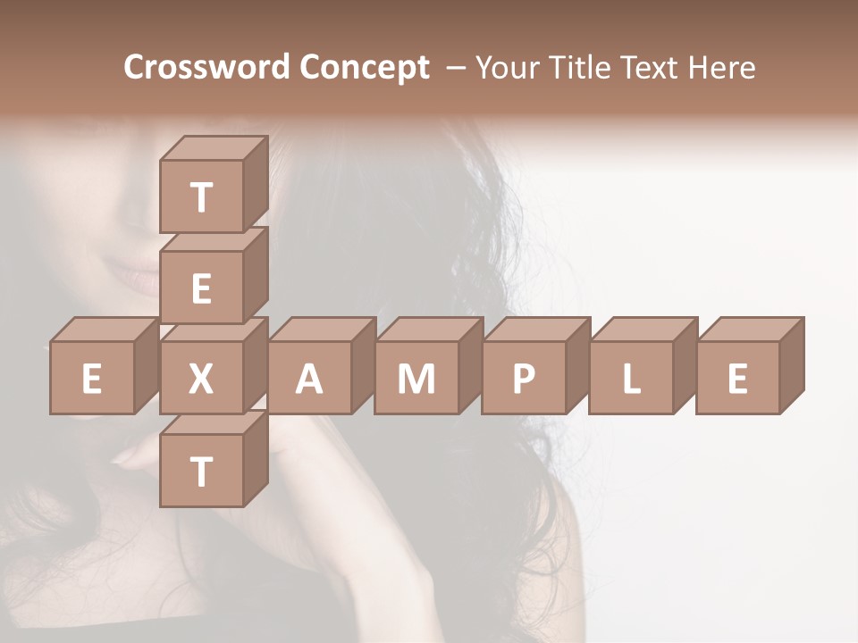 Cosmetic Young Woman PowerPoint Template