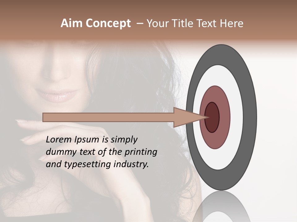 Cosmetic Young Woman PowerPoint Template