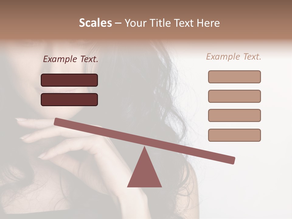 Cosmetic Young Woman PowerPoint Template